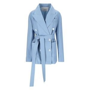 Setchu Enrico Double-Breasted Blazer – Light Blue - NWT